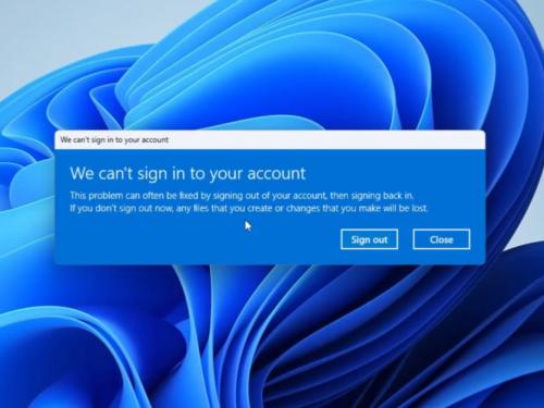 Cara Mengatasi Error We Can't Sign Into Your Account di Windows 11